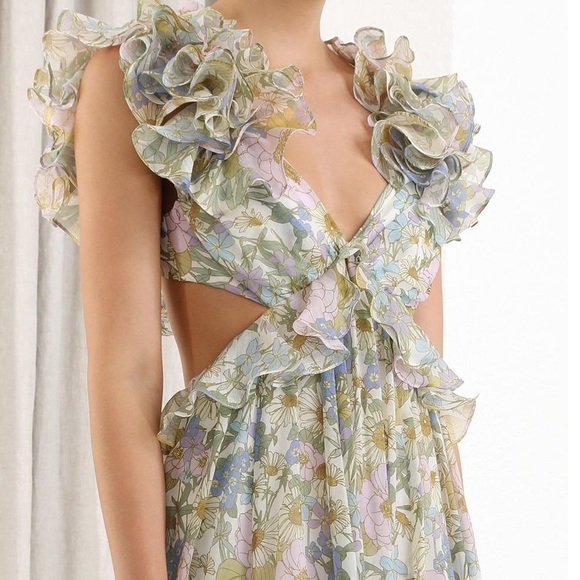 Zimmermann | Dresses | New Zimmermann Super Eight Ruffle Frill Gown Au